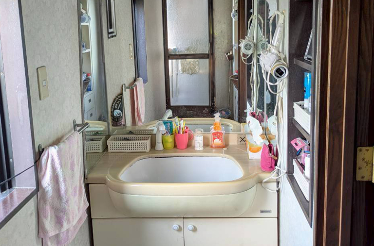 あま市の洗面台交換工事|2フロア同時リフォーム事例